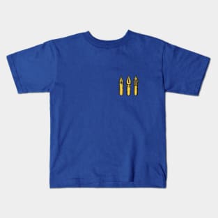 Dip Pen Nibs (Blue and Yellow) Kids T-Shirt